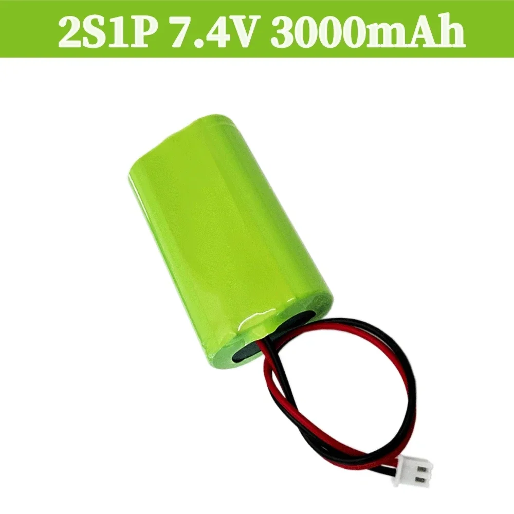 2 s1p 7.4V 3000mah 18650 batteria al litio ricaricabile per amplificatore accessori per giocattoli di potenza luci a LED apparecchiature di sicurezza