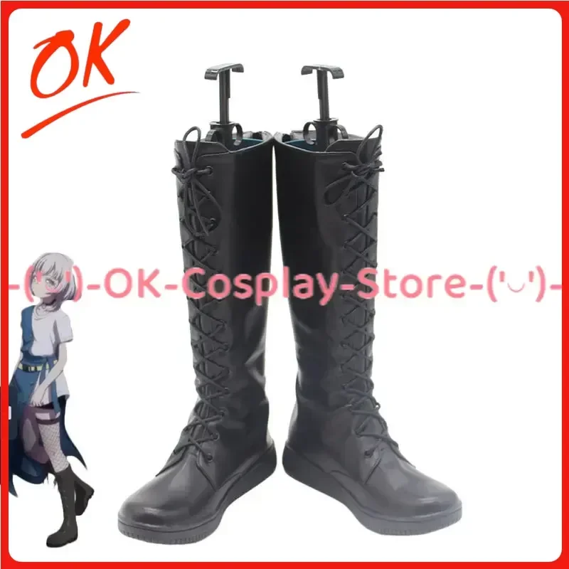 [Customized] BanG Dream It's MyGO Kaname Rana Cosplay Anime Game Roleplay Costume Prop Halloween Carnival Party PU Leather Boots