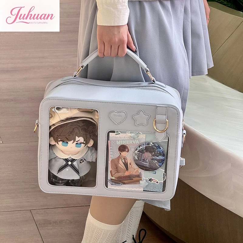 Borse da donna originali giapponesi con cubo di zucchero, borsa per bambini, borsa per bambini, zaino ltabag, può contenere una borsa a tracolla singola per bambola in cotone da 20 cm