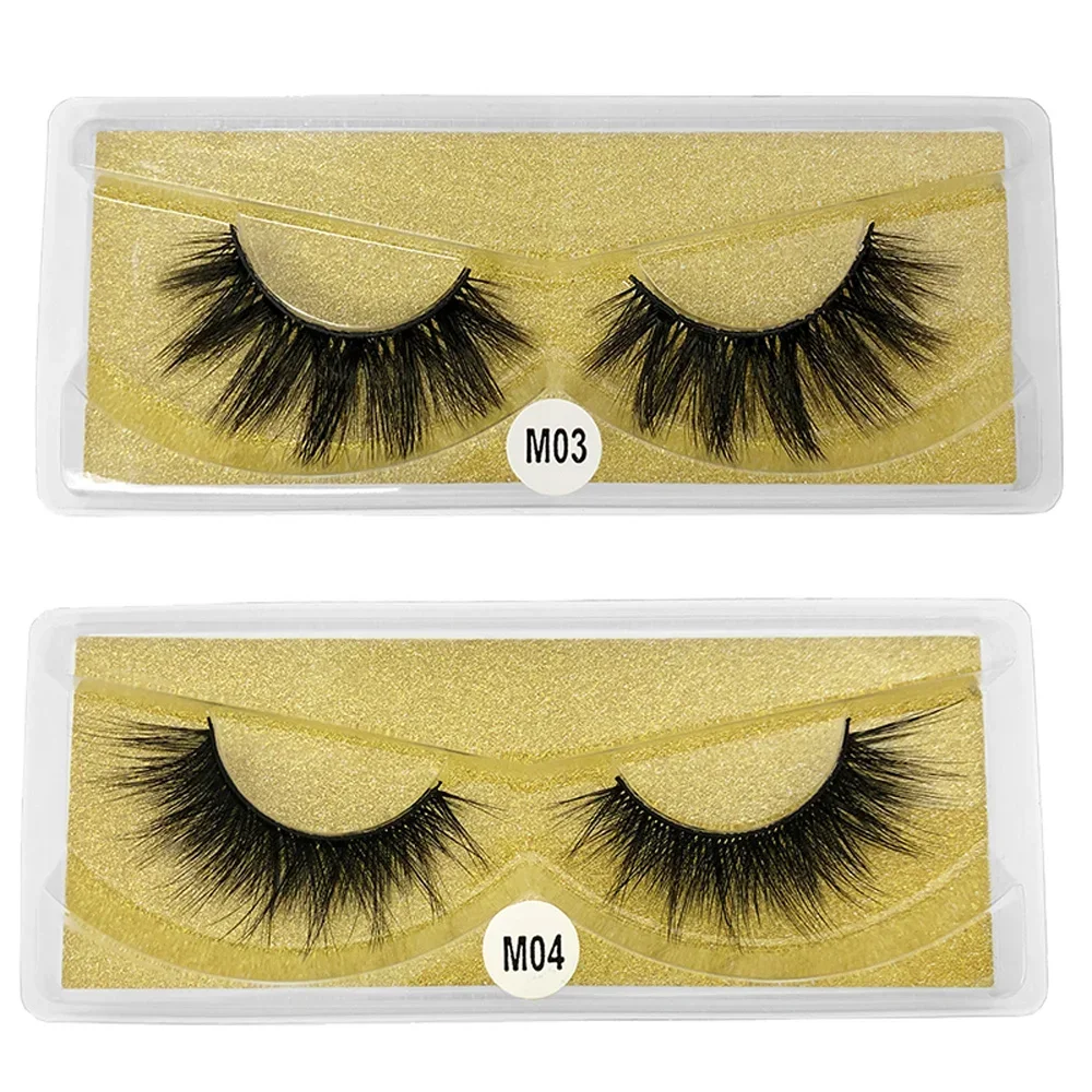 30 Pairs 3d Mink Lashes Natural Mink Eyelashes Wholesale False Eyelash Makeup Thick Fake Lash In Bulk