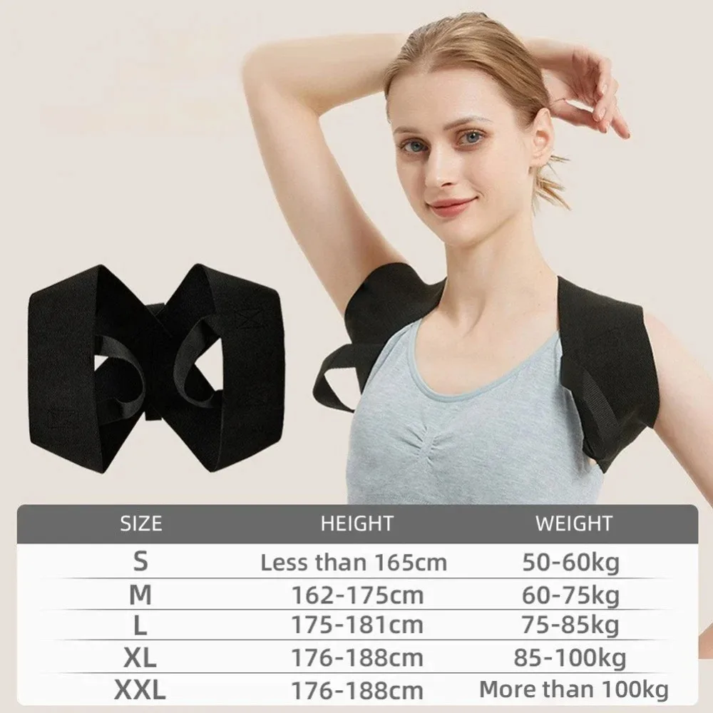 Adjustable Adult Corrective Belt Back Shoulder Open Shoulder Posture Corrector Belt Anti-camel Prevention Humpback