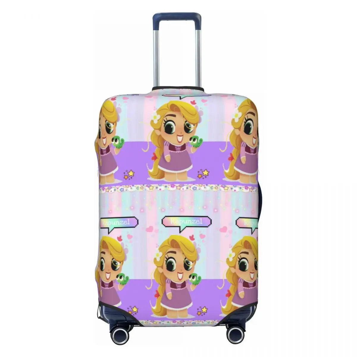 

Чехол для чемодана с изображением принцессы Тangled, милый мультяшный забавный защитный чехол для чемодана, подходит для чемоданов 18-32 дюймов
