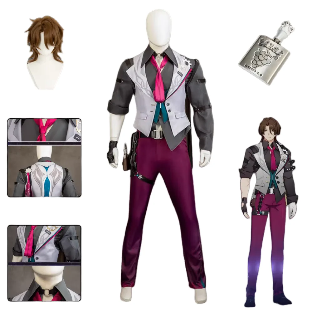 Honkai: Star Rail Gallagher Cosplay Costume Wig Set Gallagher Cosplay Shoes Gallagher Halloween Cosplay Costumes Sets