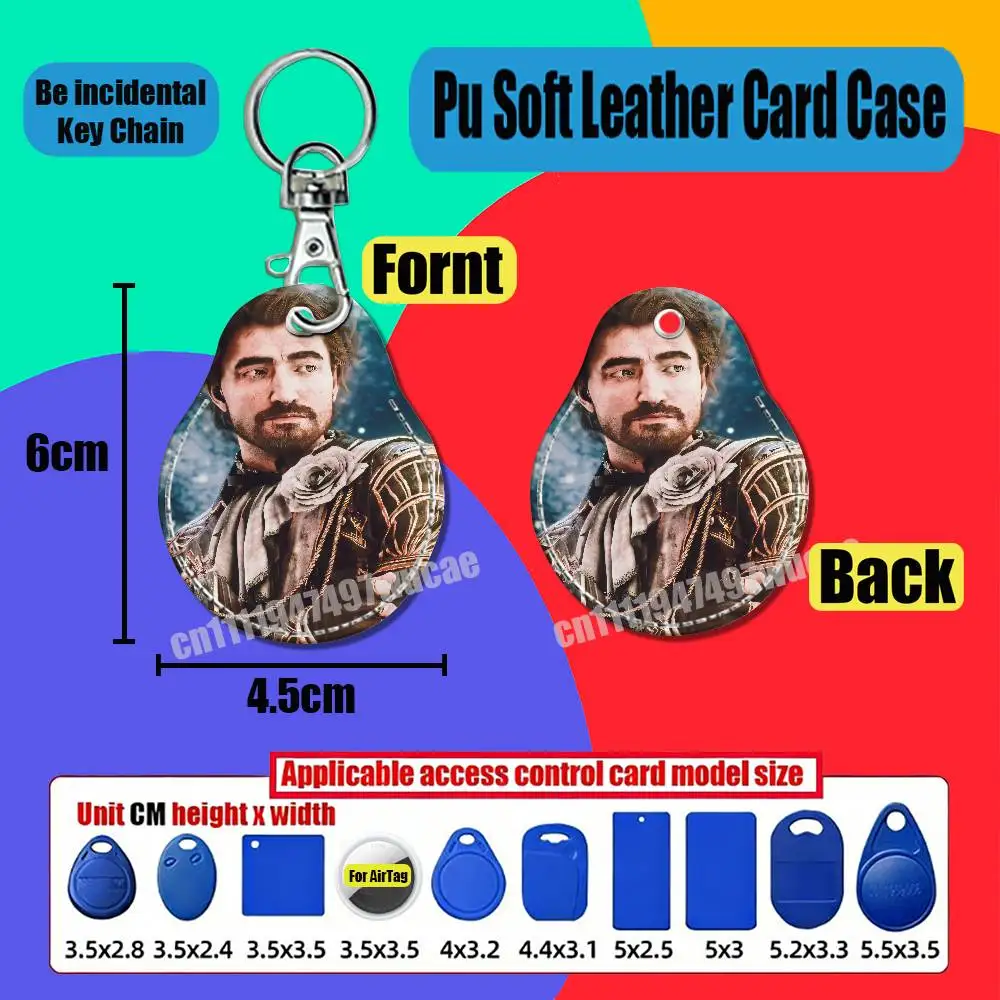 For Gustave Clair Obscur Expedition 33 For Air Tag Case Card Holder Sleeve ID Badge Credit Bank Access For AirTag Case Shell