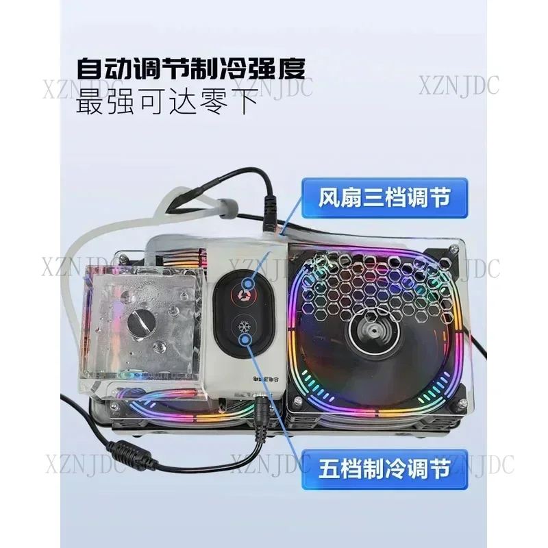 Tablet Ponsel Radiator Berpendingin Air Semikonduktor Magnetik Universal Berlaku untuk Game Seluler Periferal Giroskop