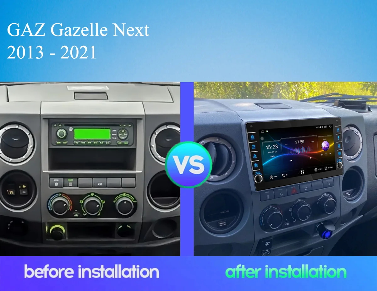 8G Ram 128GB QLED Car Radio Video Audio A/V Music DVD Player GPS Navi For GAZ Gazelle Next 2013 - 2021 Carplay Auto DSP RDS SWC