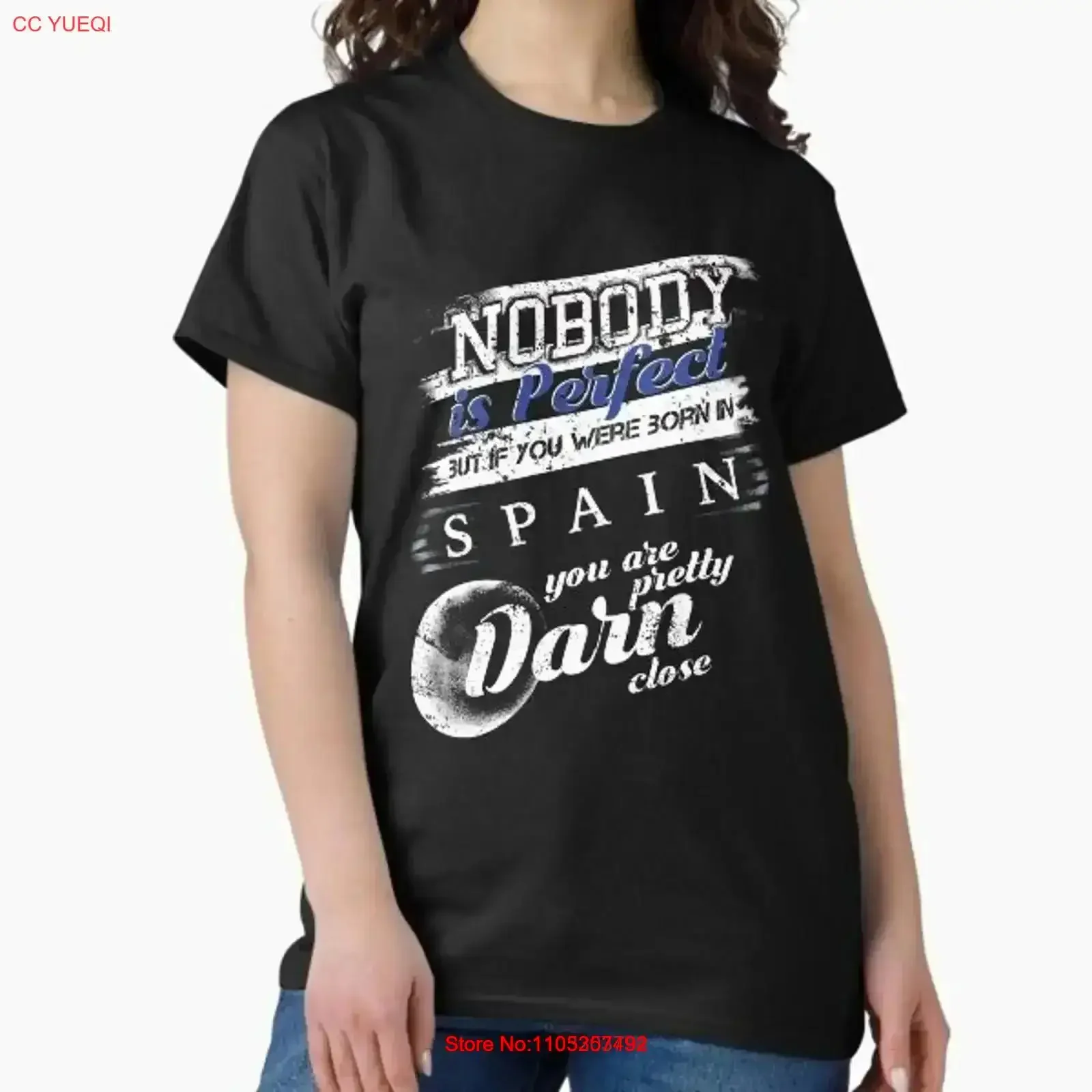 Funny Spain T Shirt Im Close To Perfect Class Made in US AUS Size S 2XL vintage Washed graphic Casual designer clothes Soft