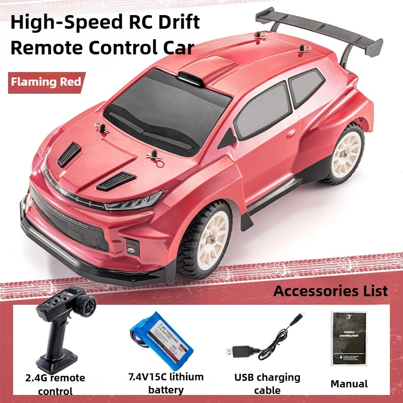 

RC Drift Car 1/12 RC High Speed ​​Drift Car Model 4WD Light 2.4G Remote Control Vehicle with Gyroscope Toy Gift