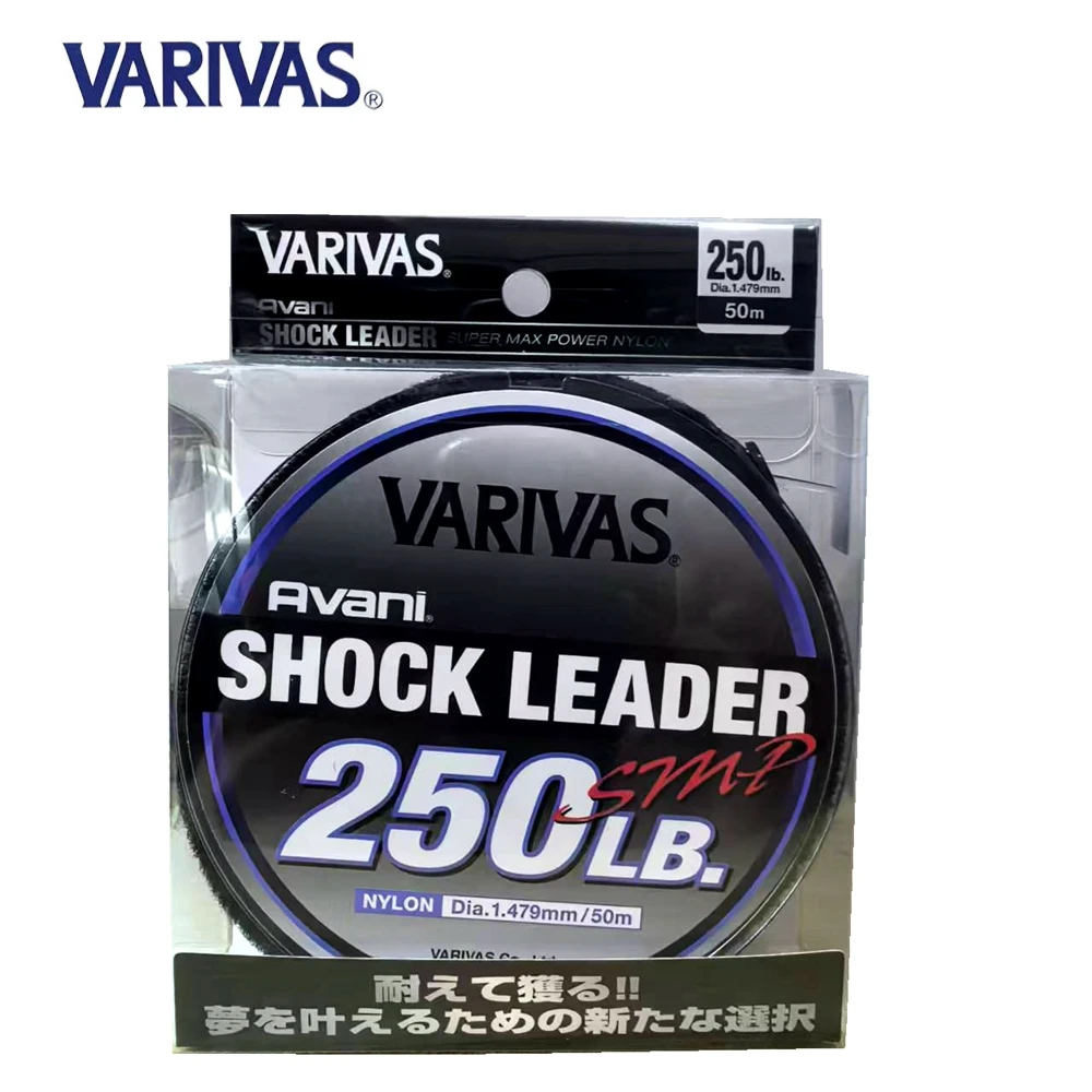 

2025 NEW Original VARIVAS AVANI SHOCK LEADER Fishing Line 35LB-250LB dia：0.519-1.809mm Super MAX POWER NYLON Japan Fishing Line