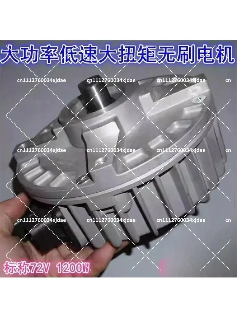 48V 72V 1200W BLDC Motor Low Speed High Torque Hub Motor for Electric Bike Go Kart Conversion