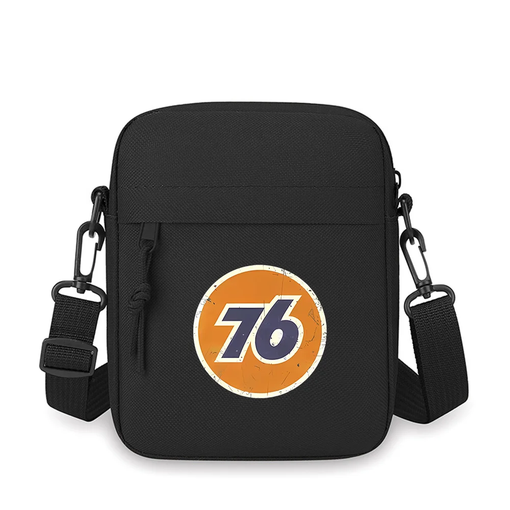 Vintage round numbers design Men Crossbody Bag Single Shoulder Women Cartoon Anime Film Printing Design Unisex