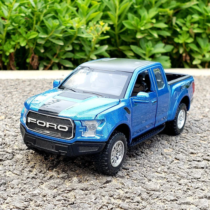 

1:32 Ford Raptor F150 Modified Pickup Alloy Car Model Diecasts Metal Toy Vehicles Car Model Simulation Sound Light Kids Toy Gift