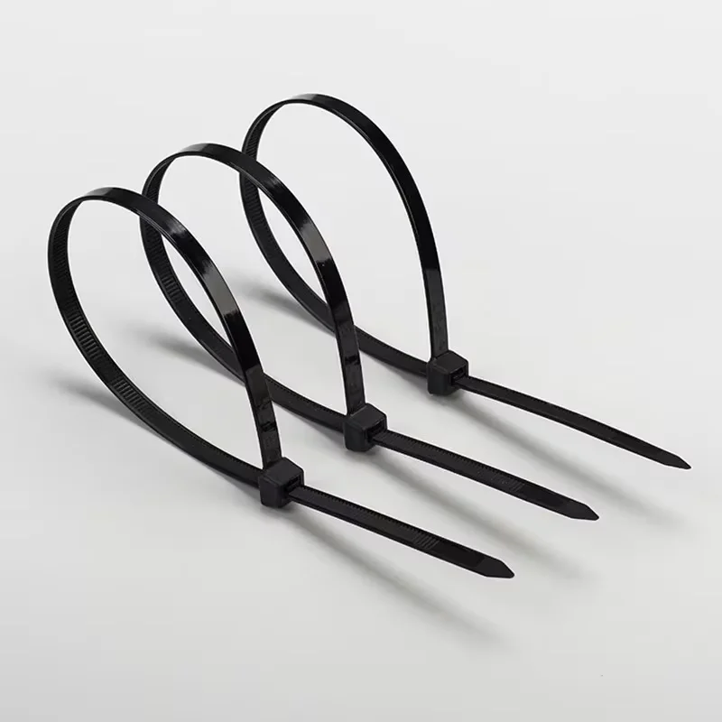 Self-locking plastic nylon tie 100 PCS black 5x300cable tie fastening ring4x200 cable tie zip wraps strap nylon cable tie set