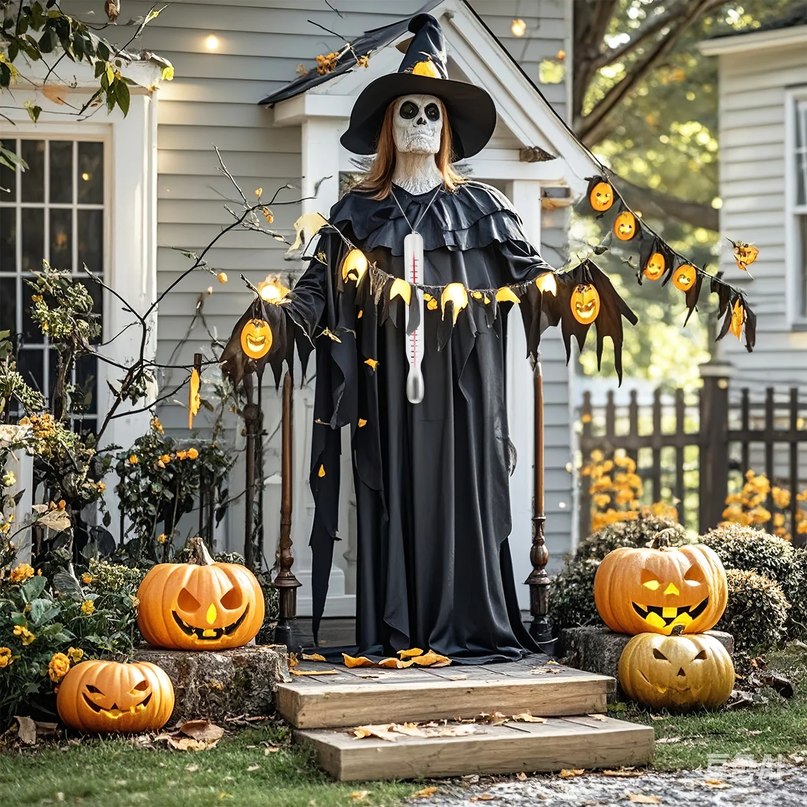 Thermomètre de Simulation d'halloween en plastique, faux accessoires de Cosplay Jumbo, accessoires de fête, fournitures de costumes, accessoires d'halloween