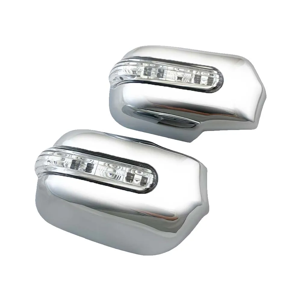 

For Toyota vitz XP10 1998 1999 2000 2002 Car Accessories Car Upgrade Chrome Silver Decoration Door Mirror Cover With LED Light