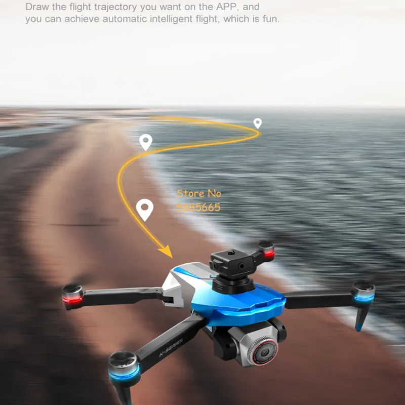 4K ESC Borstelloze Optische Stroom Hover FPV Afstandsbediening Met Scherm Drone 2.4G Obstakel vermijden 3D Roll Headless RC Quadcopter