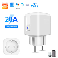 Tuya Wifi Smart Plug EU 20A Smart Socket With Power Monitoring Smart Life APP Remote Control Supports Alexa Google Home Yandex