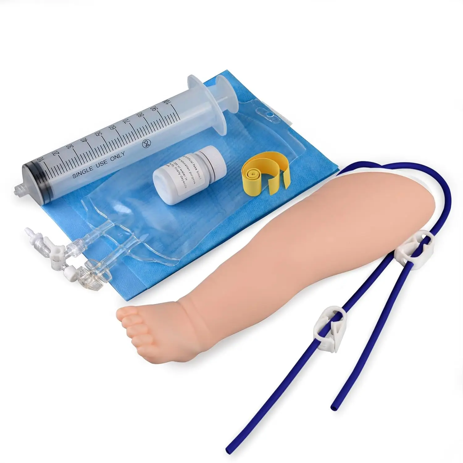 Ultrassist Pediatric IV Leg Kit Pediatric IV & Phlebotomy Practice Model for Nursing Venipuncture Skills Injection Practice
