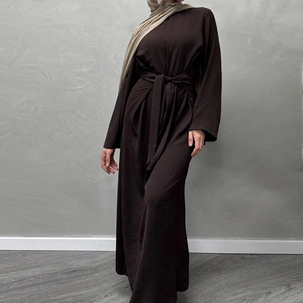 Caftan islamique modeste dubaï Robe turque Abaya Ramadan Eid femmes musulmanes Robe à manches longues Ramadan Kebaya Caftan Marocain Femme