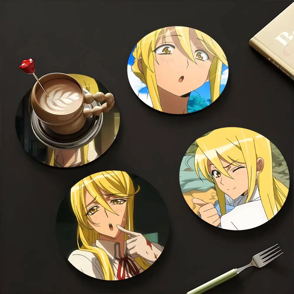 1pc Shizuka Marikawa Anime characters Wooden Coaster Colour Printing Cup Mat Home Desk Decoration Gifts