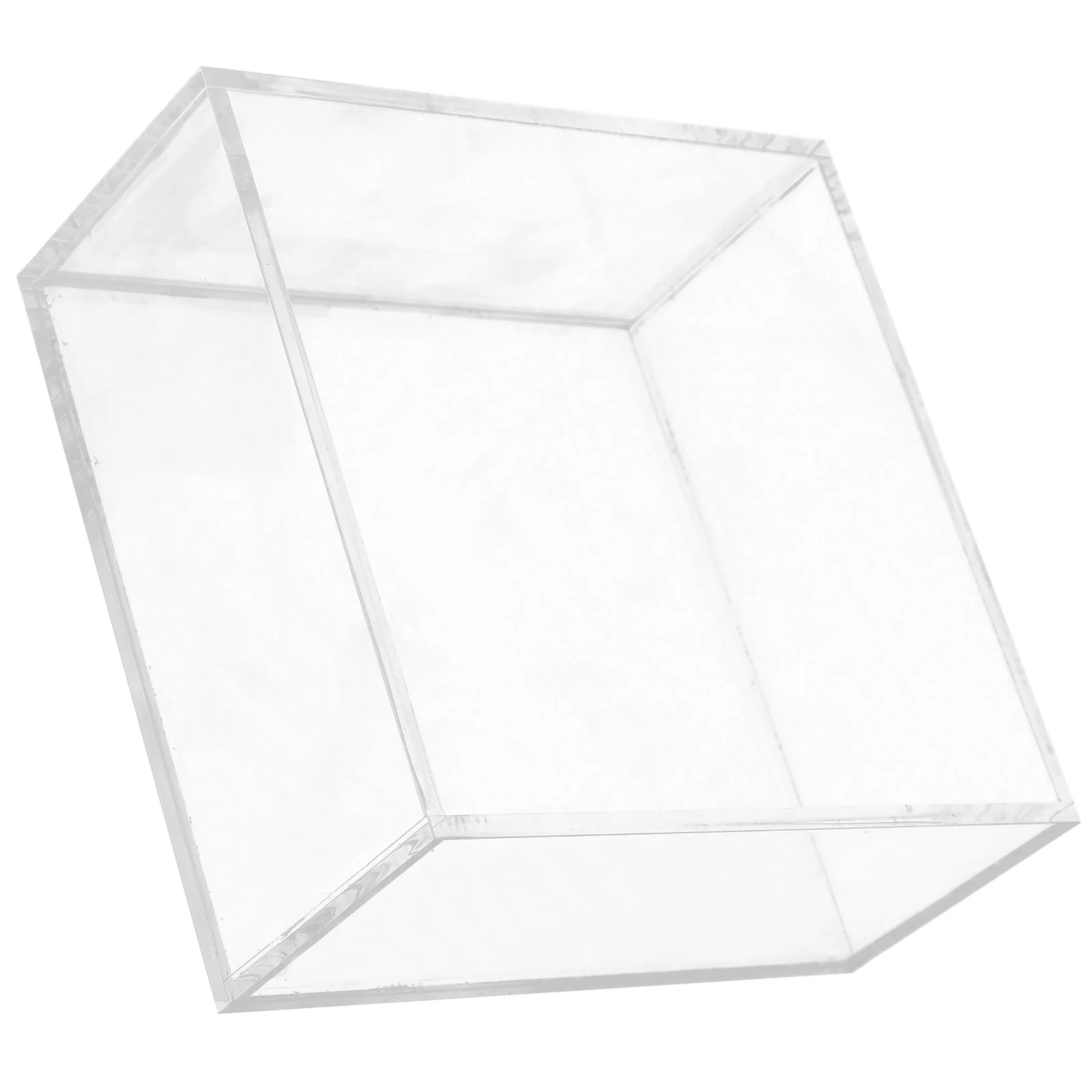 

Square Acrylic Napkin Holder Clear Tissue Box for Dining Table Modern Decorative Napkin Storage Dispenser for Kitchen Bathroom