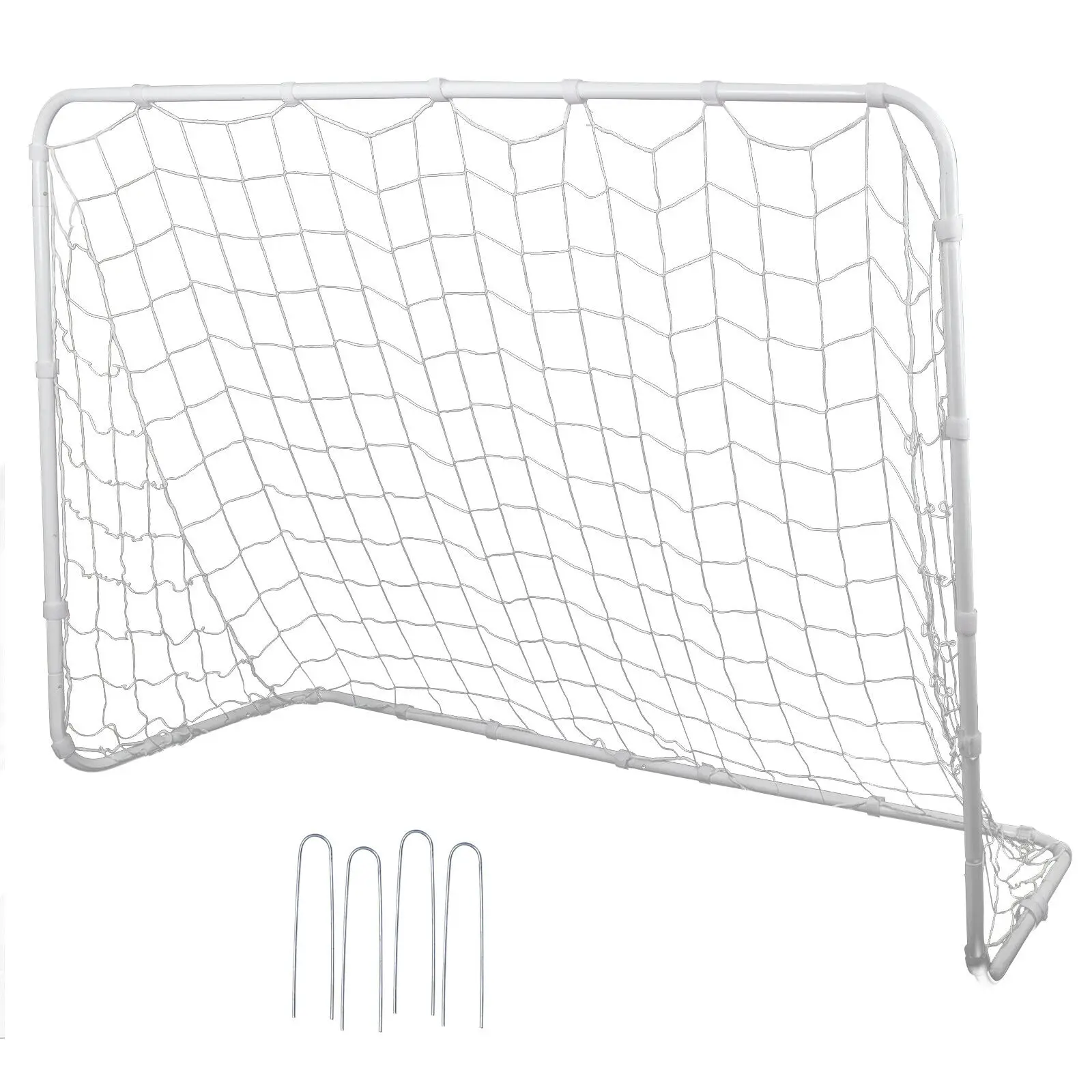 Filet de football portable avec cadre en acier, taille américains, 6x4 pieds, pour le plein air