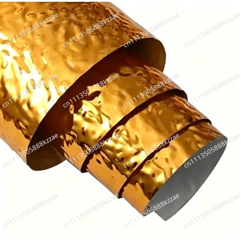 Imitation Stainless Steel Water Ripple Ceiling Panels - 3D Wavy Metal Effect Wall & Ceiling Cladding for Modern Interior Decor