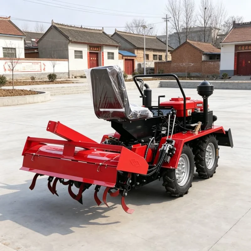 Customized 4WD Wheeled Rotary Tiller, Hot-selling Farm Four-wheel Rotary Tiller, Upgraded Tractor Rotary Tiller