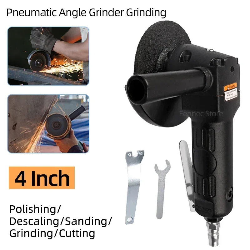 

Pneumatic Angle Grinder Machine 4inch Sanding Pad Angle Grinder Polisher Pneumatic Grinding Polishing Tool