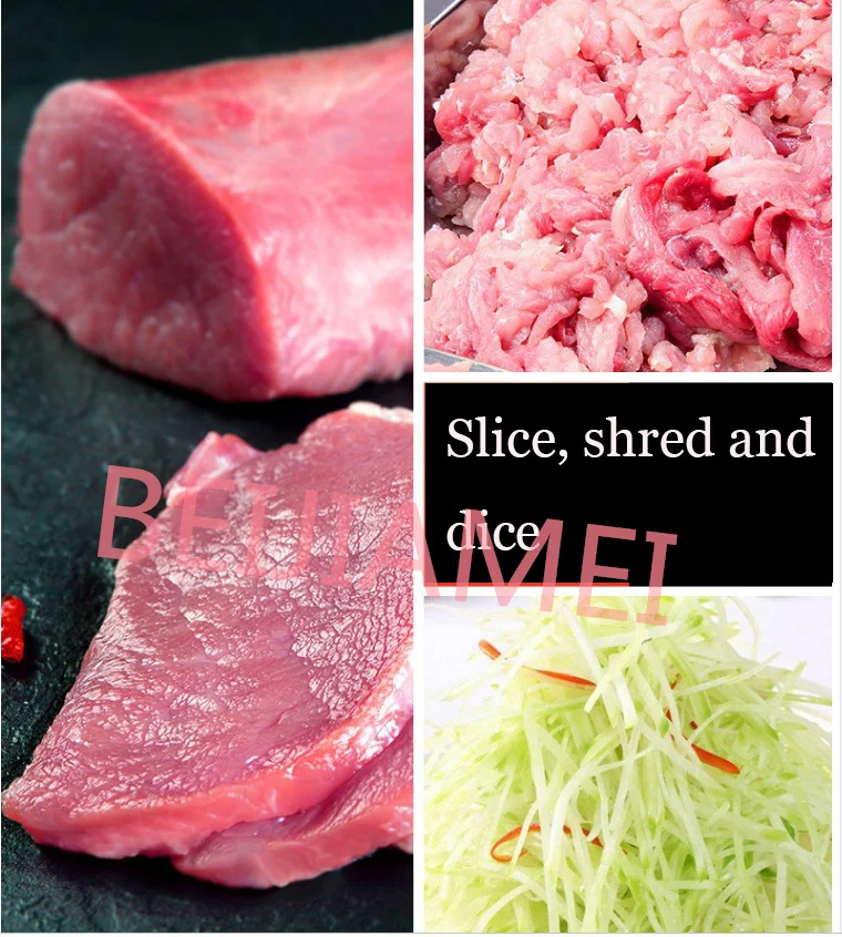 Коммерческая полностью автоматическая мясорубка из нержавеющей стали, машина для нарезки кубиками, электрическая овощерезка, мясорубка для ресторана