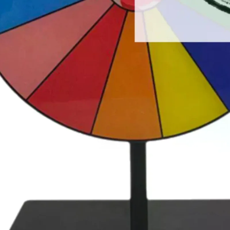 1 Set Color Roulette Wheel Tabletop Prize Wheel Dry Erase Spin Wheel Spinner Game Heavy Duty Editable Spin Wheel