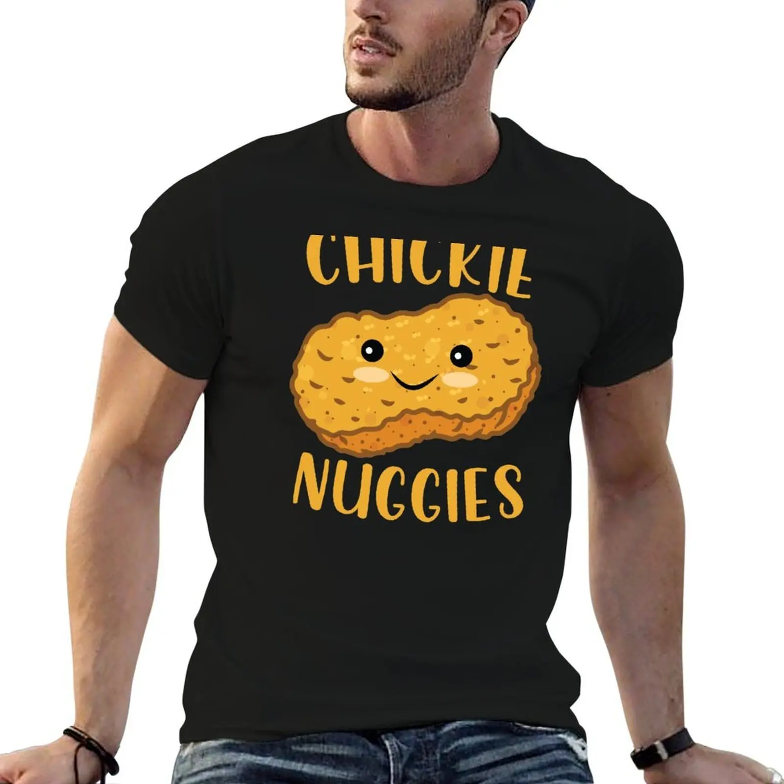 Chickie Nuggies T-Shirt cotton man t-shirts funny gifts oversized t shirts for men