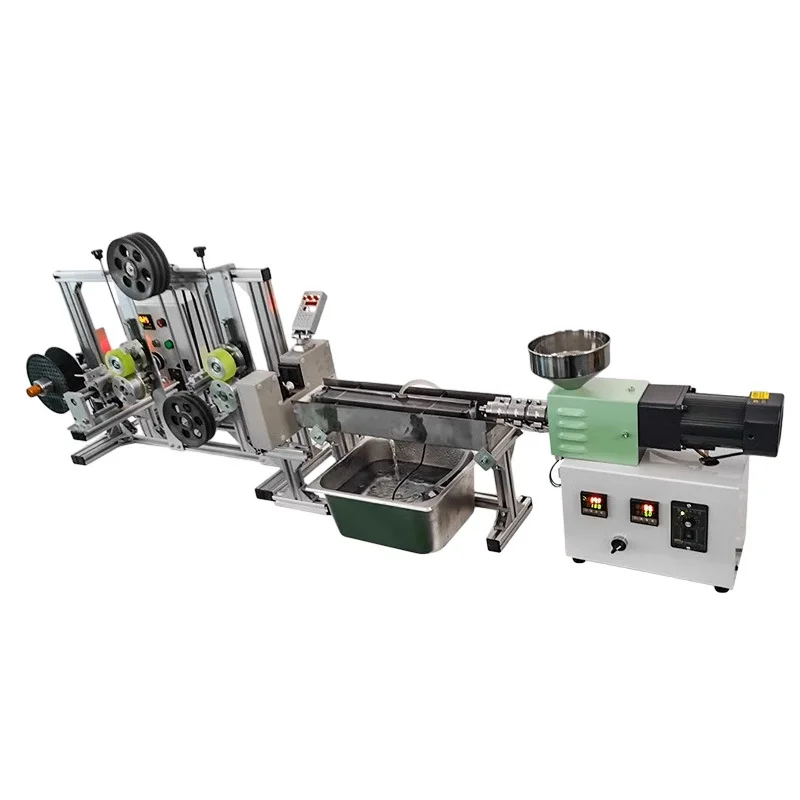 Small desktop horizontal extruder plastic particle twin screw extrusion injection equipment school laboratory proofing machine