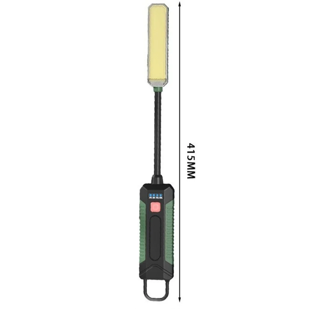 Rechargeable Magnetic Portable LED Work Light With 360° Flexible Gooseneck Design Hook Work Flashlight For Repair Emergencys