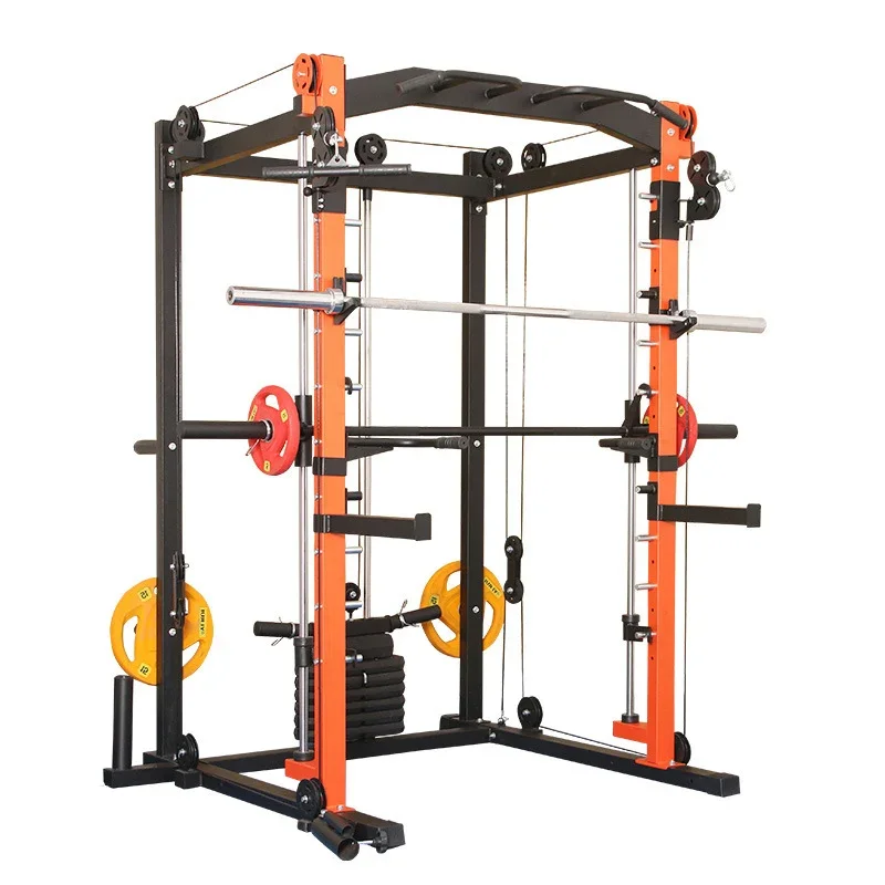 Gym Strength Trainer Commercial Fitness Equipment Multifunctional Power Rack Smith Squat Rack Strength Training