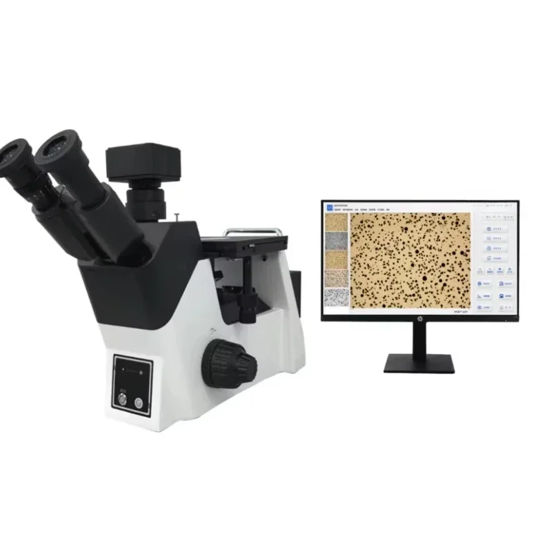 RCM3000W high-precision computer inverted phase microscope for analyzing the microstructure of meta-materials