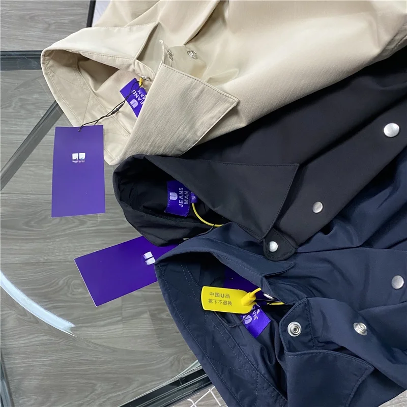Trendy Urban Men's Casual Shirt Style Outdoor Jacket Standard Fit Spring Fashion Outerwear Durable Comfortable Fabric