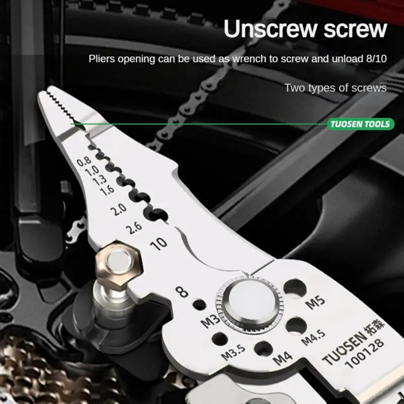 Electrical Wire Crimper Cable Cutter Adjustable Automatic Wire Stripper Tool Electrician Multi-Purpose Stripper Crimping Pliers