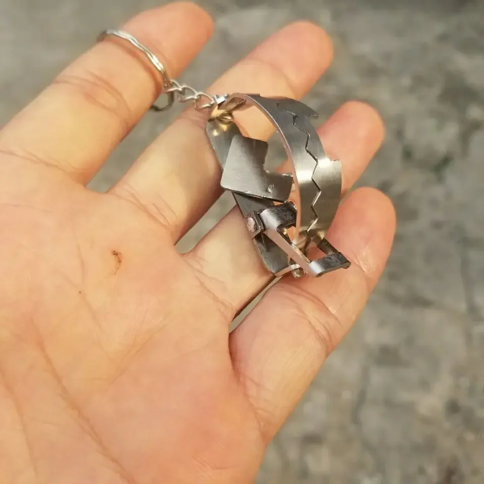 Stainless Steel Keychain Clip Mini Mouse Clip Creative Toy