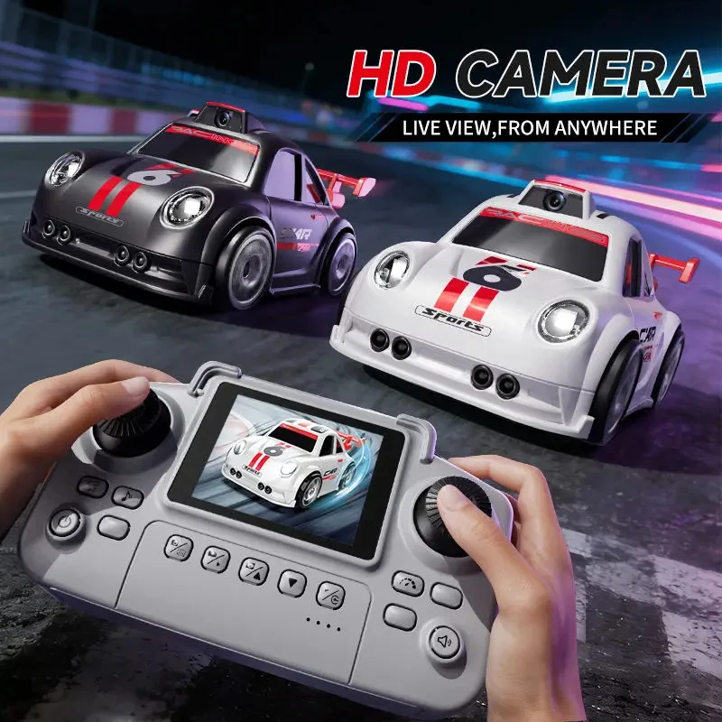 New Mini Smart C6 RC Drift Car with Auto Follow/Escape Dual Mode FPV HD Camera Remote Control Toy for Kids Boys Gift Racing Game