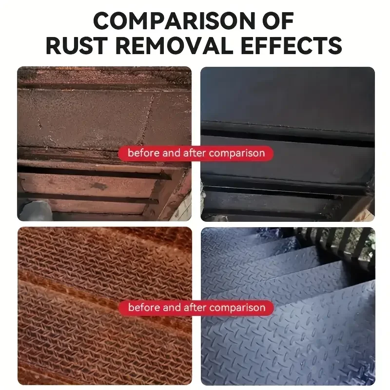120ML Quick Rust Remover Spray: Citric Acid Formula, No Damage, for Home Metal, Stainless Steel, Cars, Motorcycles