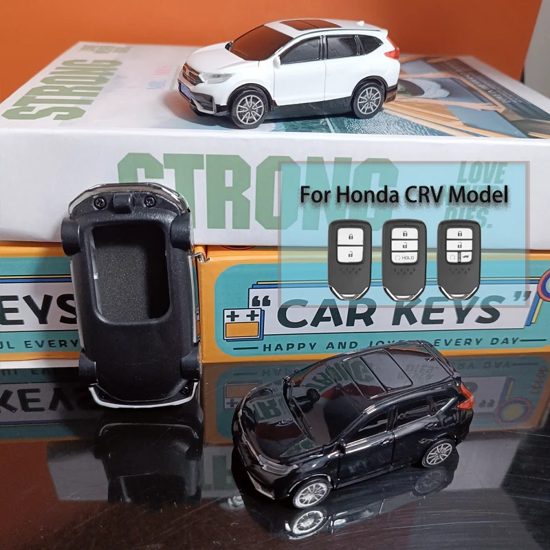 

Чехол для ключа модели автомобиля Honda CRV для Honda Vezel City Civic Jazz BRV BR-V HRV Fit 3, 4, 5, 6, кнопочный чехол для дистанционного ключа, аксессуары