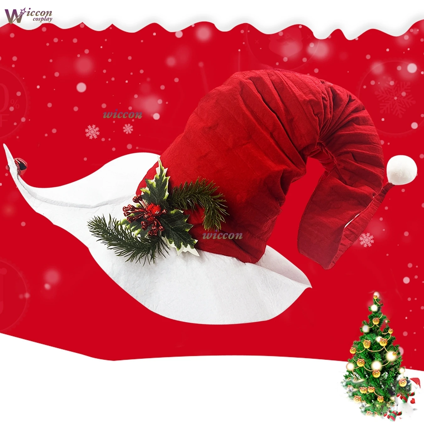 Moe/ جديد عيد الميلاد قزم قبعة الزهور الاصطناعية الديكور عيد الميلاد محدودة الديكور هدية المنزل الكبار الاطفال تأثيري ملحقات عيد الميلاد