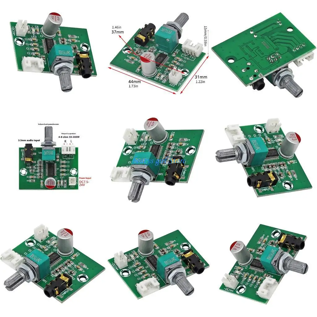 

C7AB High Efficiency 60W PCBs Digital Amplifiers Board For Enhances Sound Performances And Stability