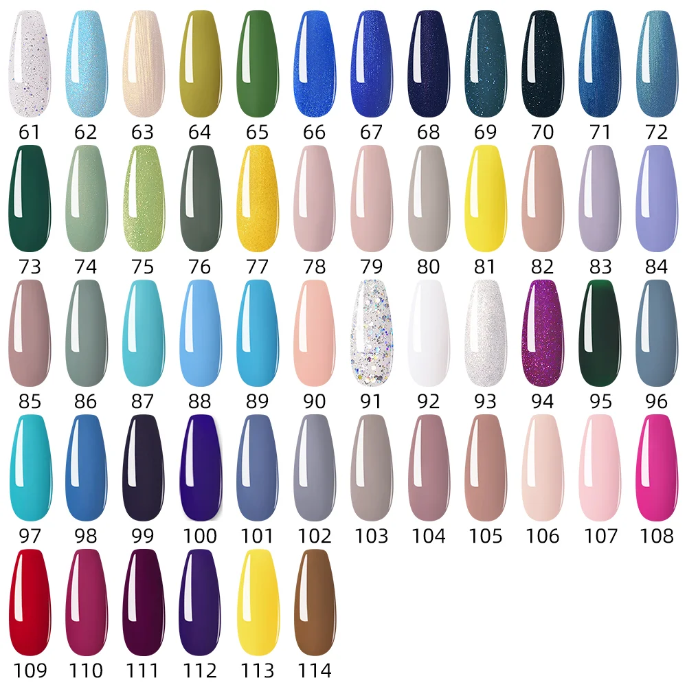 Esmalte de gel uv colorido 7ml, verniz para unhas semi permanente, base superior para unha artística, cola, design diy