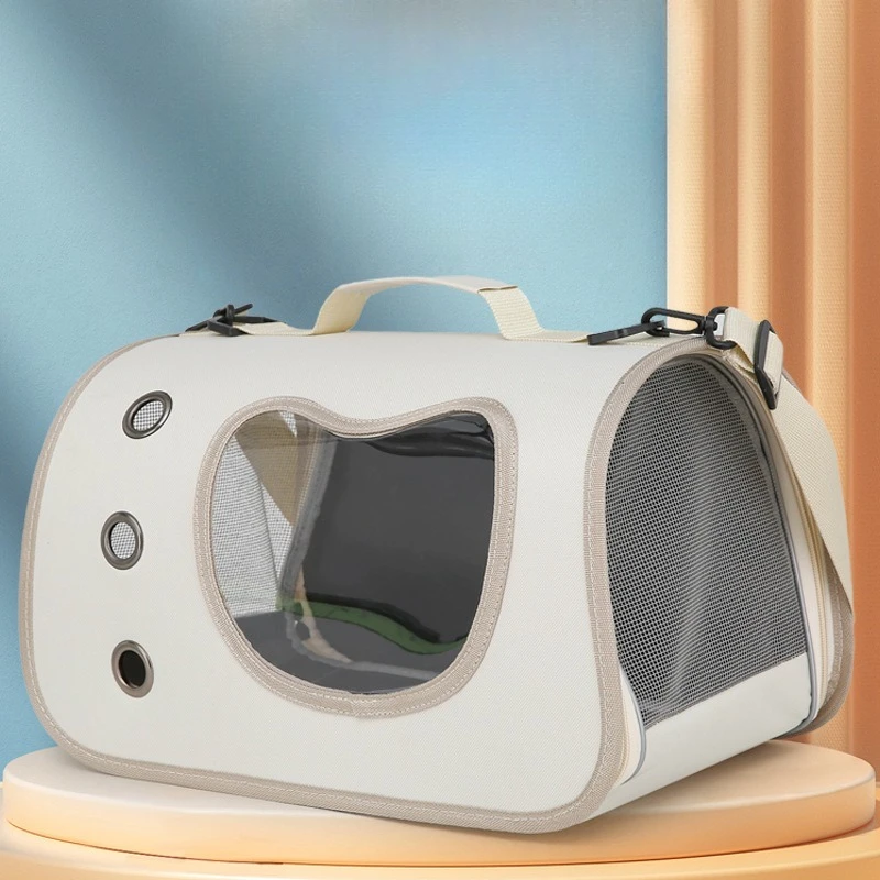 

Pet Carrier Bag Portable Crossbody Car-Friendly Breathable Large-Capacity Single-Shoulder Carrier for Small Dogs and Cats