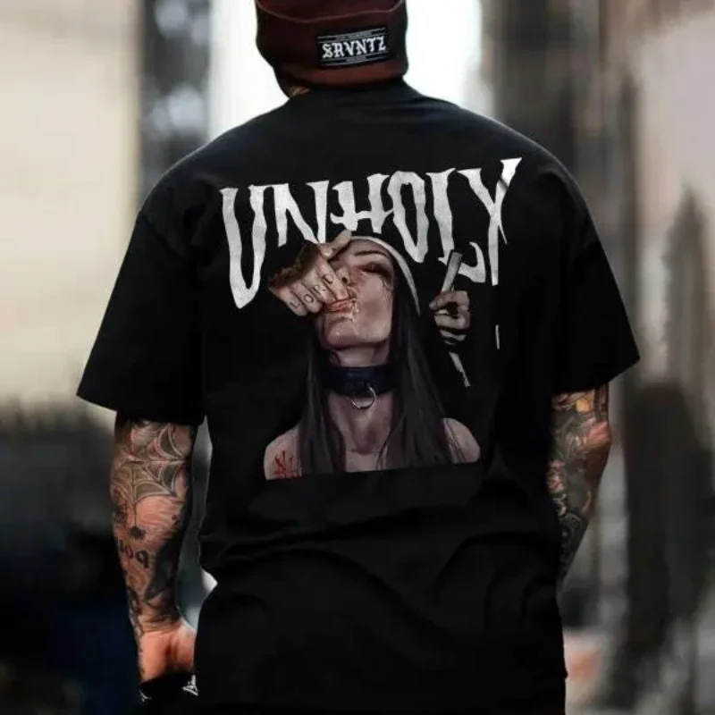 

Sucking Finger Nun Hoodie Funny Horror Choked Up Unholy Nun Satan Gothic Sweatshirt Nun Hoodie Y2K Summer Oversized