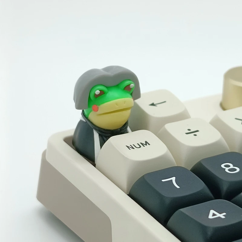 Original IKUN Frog 1 Pc. Key Cap Resin Material Layered Drip Gel Design Keycaps for Mechanical Keyboard Accessories Ideal Gifts