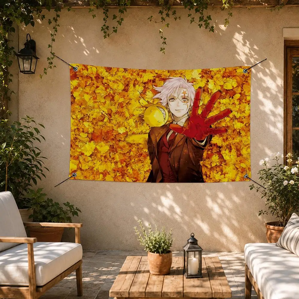 Dark Anime D.Gray-man Flags Room Bedroom Home Outdoor Wall Hanging Concert Printed Background Decoration Art Banne