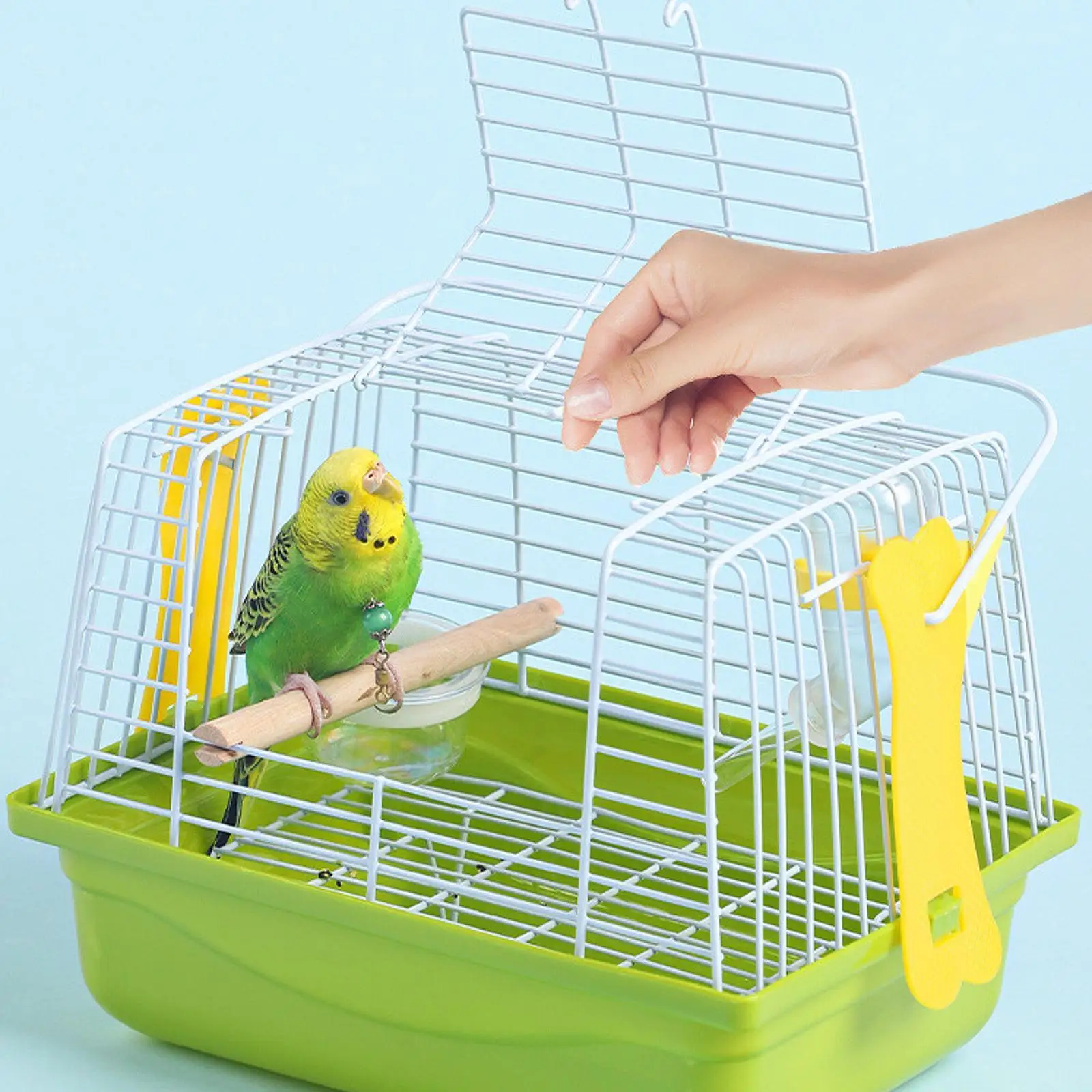 Jaula transportín para periquitos y ninfas – Nido multiuso interior y exterior - imagen 3